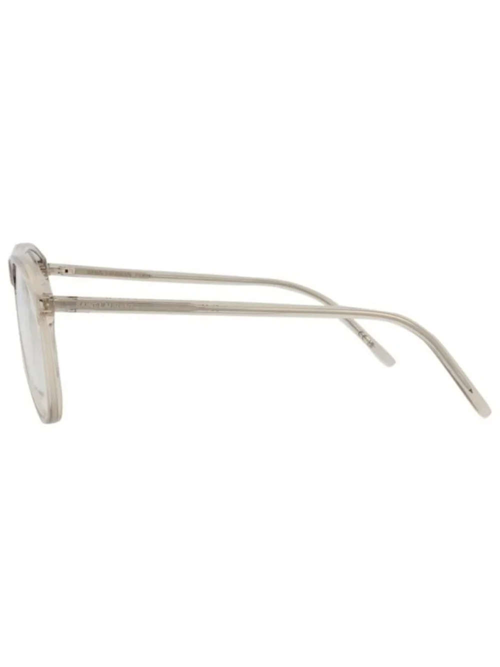 New Saint Laurent Unisex Aviator Beige Beige Transparent Fashion Designer Eyegla